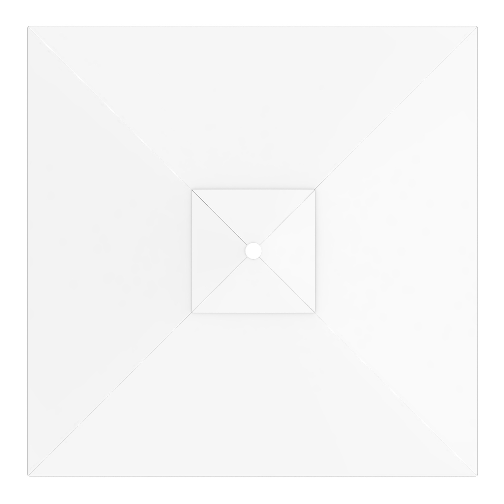 Copertura quadrata per ombrellone con apertura centrale