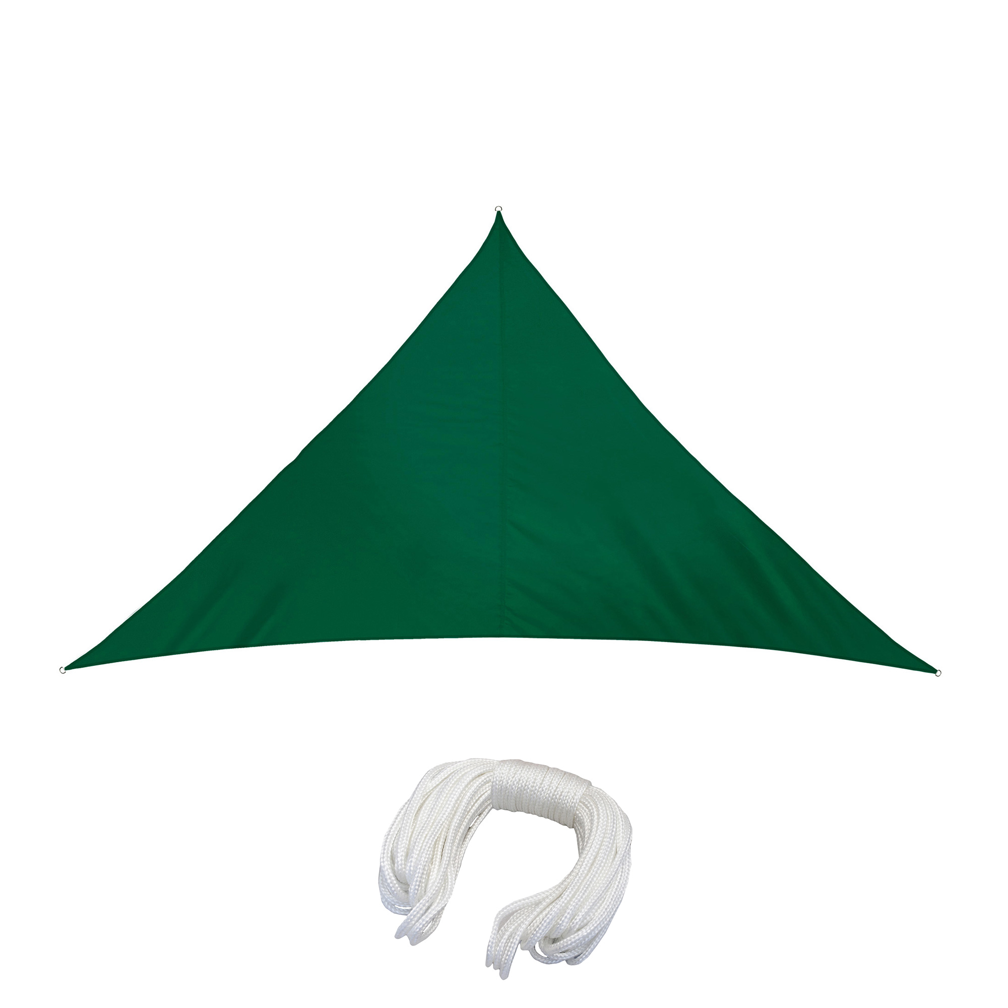 Telo da sole triangolare in poliestere con corda, idrorepellente