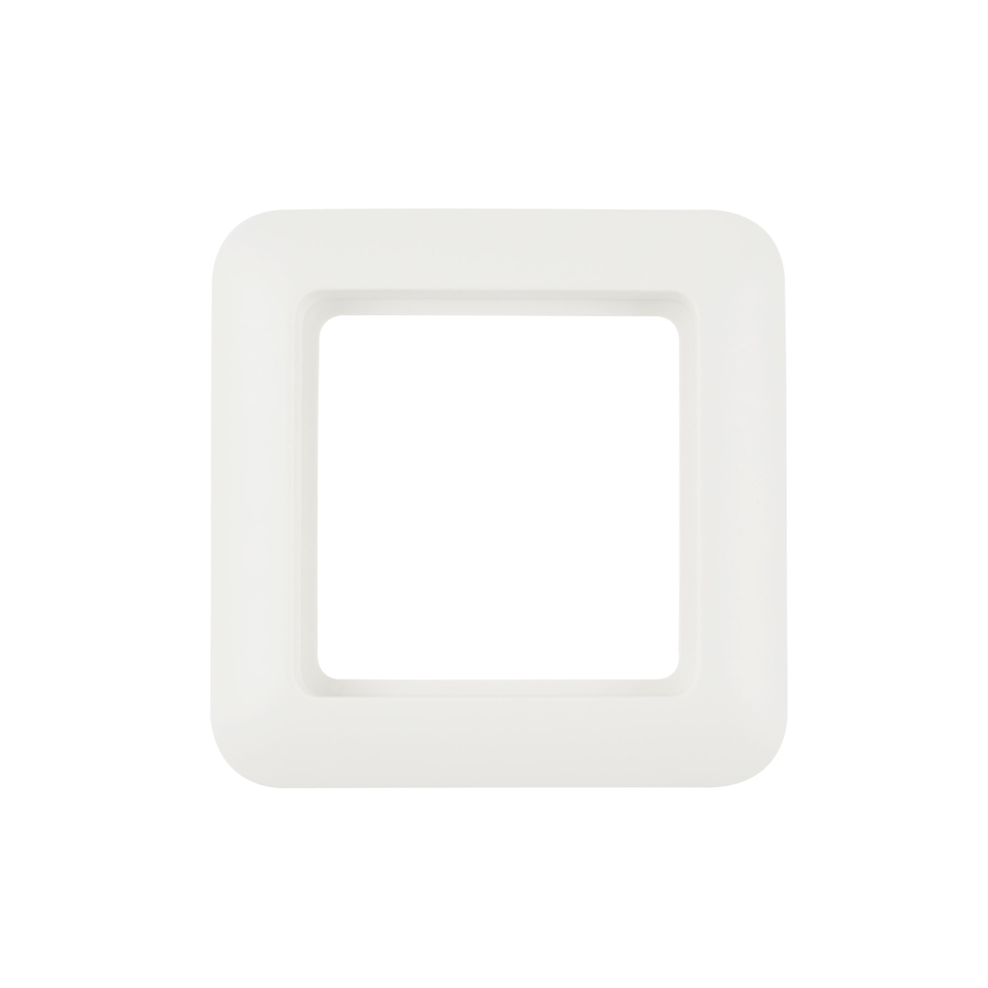 Cornice di un timer con display touch, forma quadrata, superficie liscia