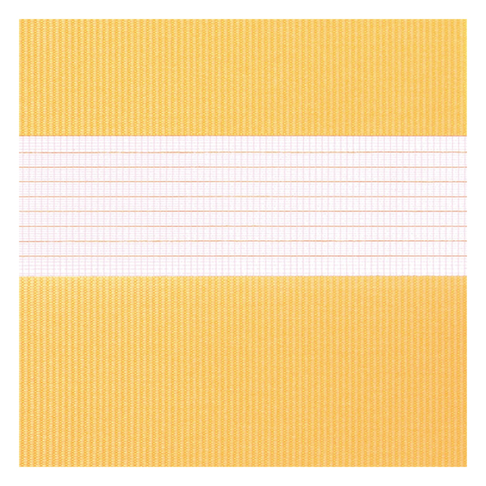 Campioni di tessuto per tende giorno e notte su misura | A020 giallo-rosso / semi-trasparente / Spring