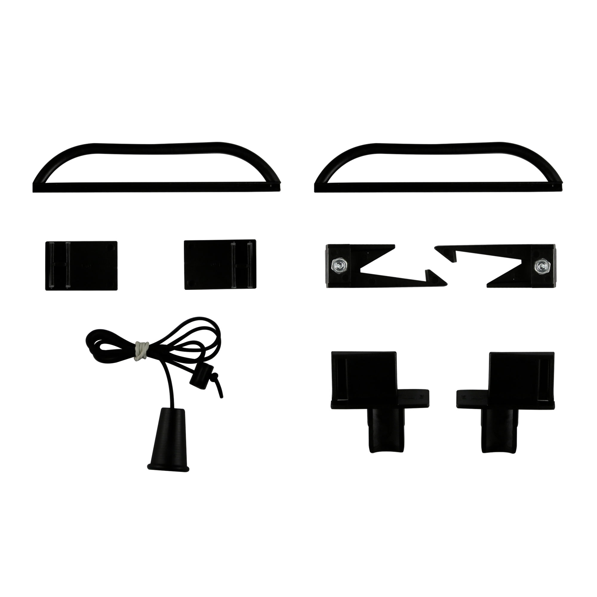 Set di ricambi per tende esterne con guida laterale, vari componenti e accessori