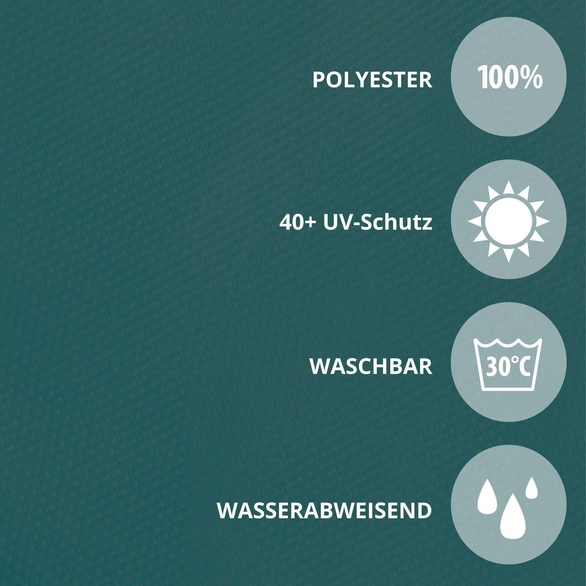 Copertura per ombrellone in poliestere con protezione UV, lavabile e idrorepellente