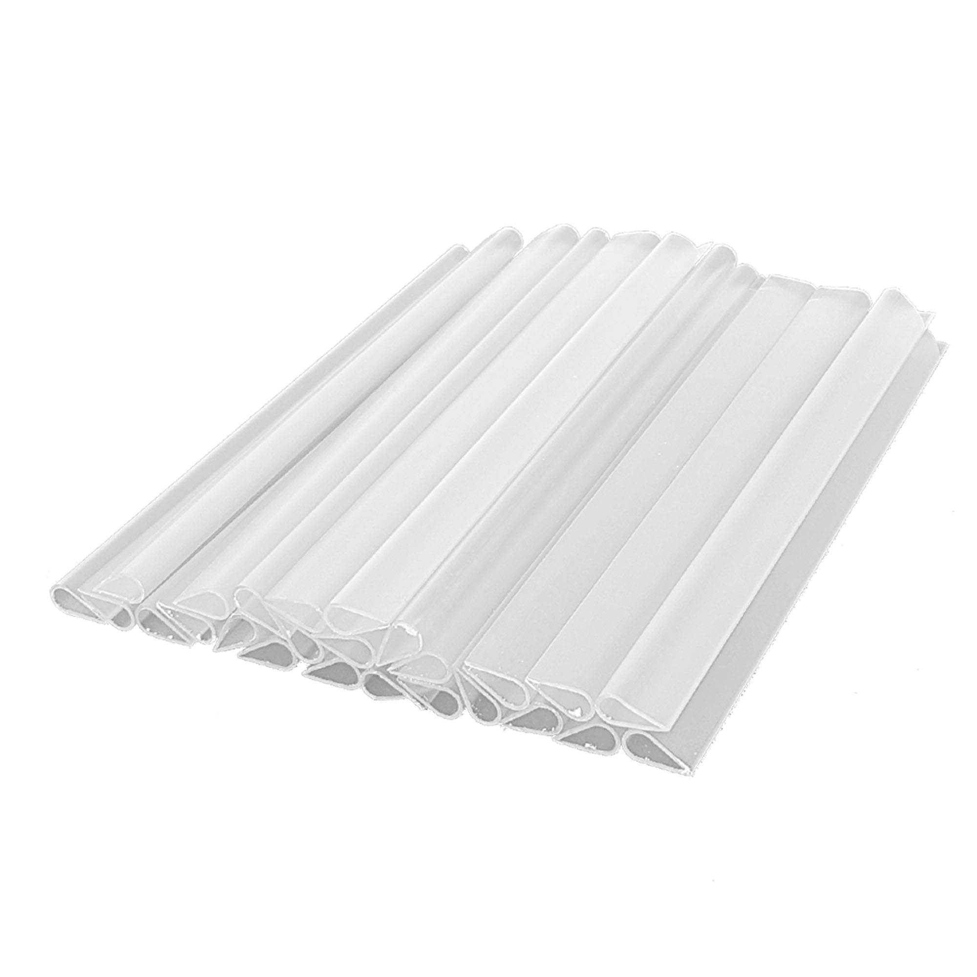 Clip di fissaggio per strisce di protezione in PVC disposti in modo impilato