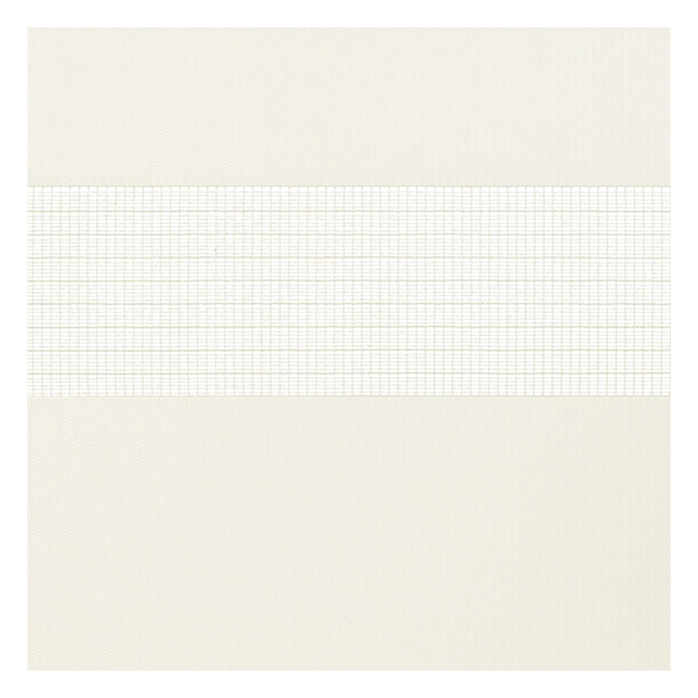 Campioni di tessuto per tende giorno e notte su misura | A001 bianco / semi-trasparente / Spring