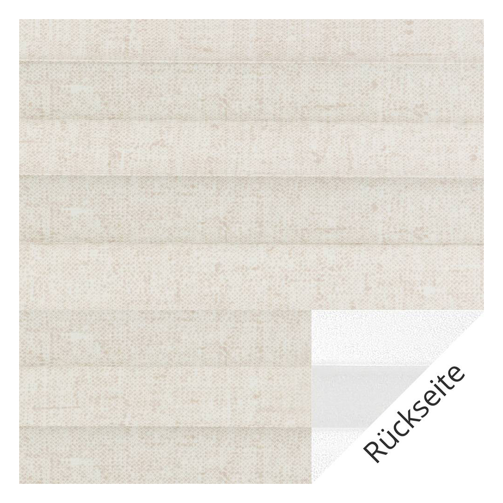 Campioni di tessuto per tenda plissettata su misura | 40101 beige / oscurante / Linen Perlmutt Black Out