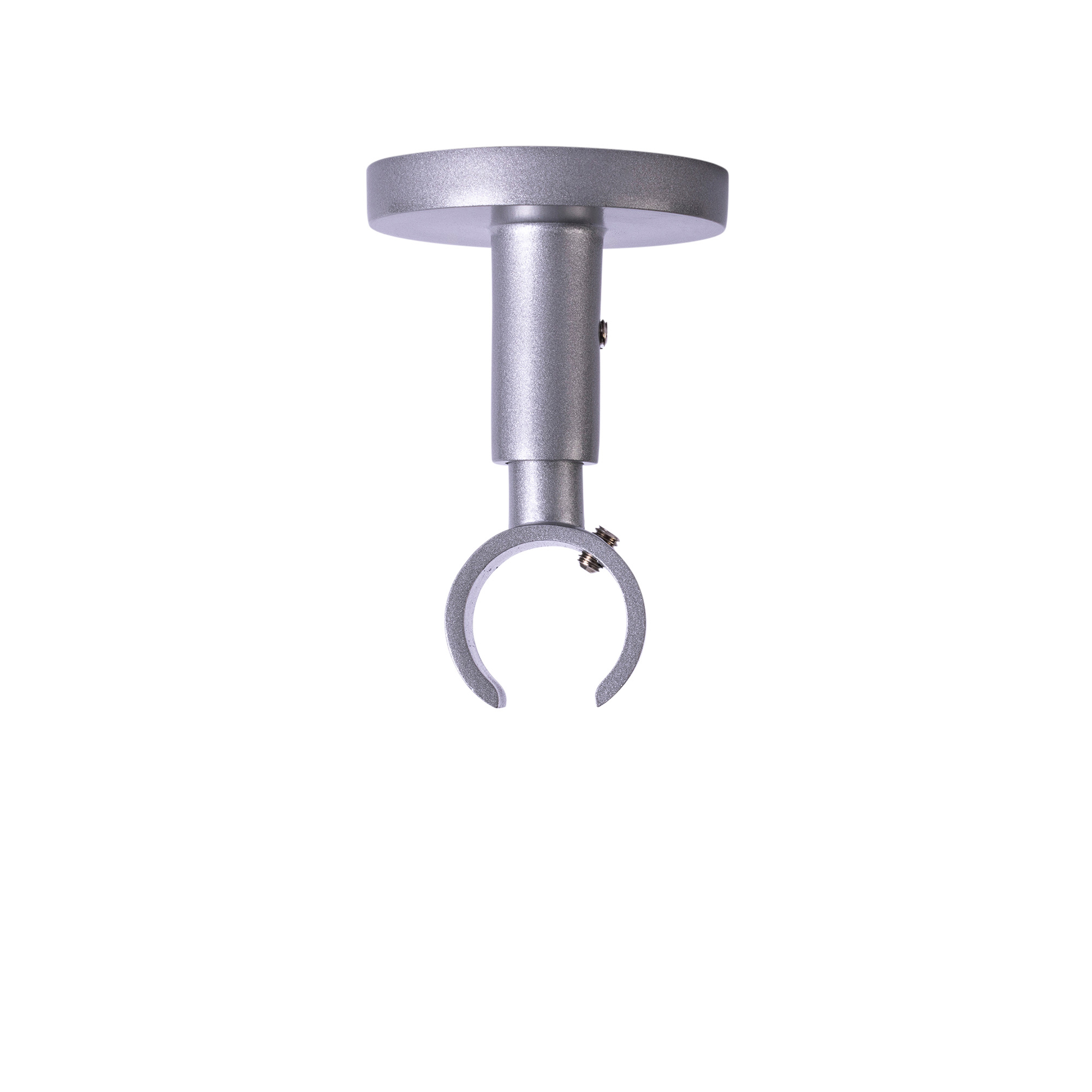 Supporto per asta di tende con binario interno, forma cilindrica, per montaggio a soffitto