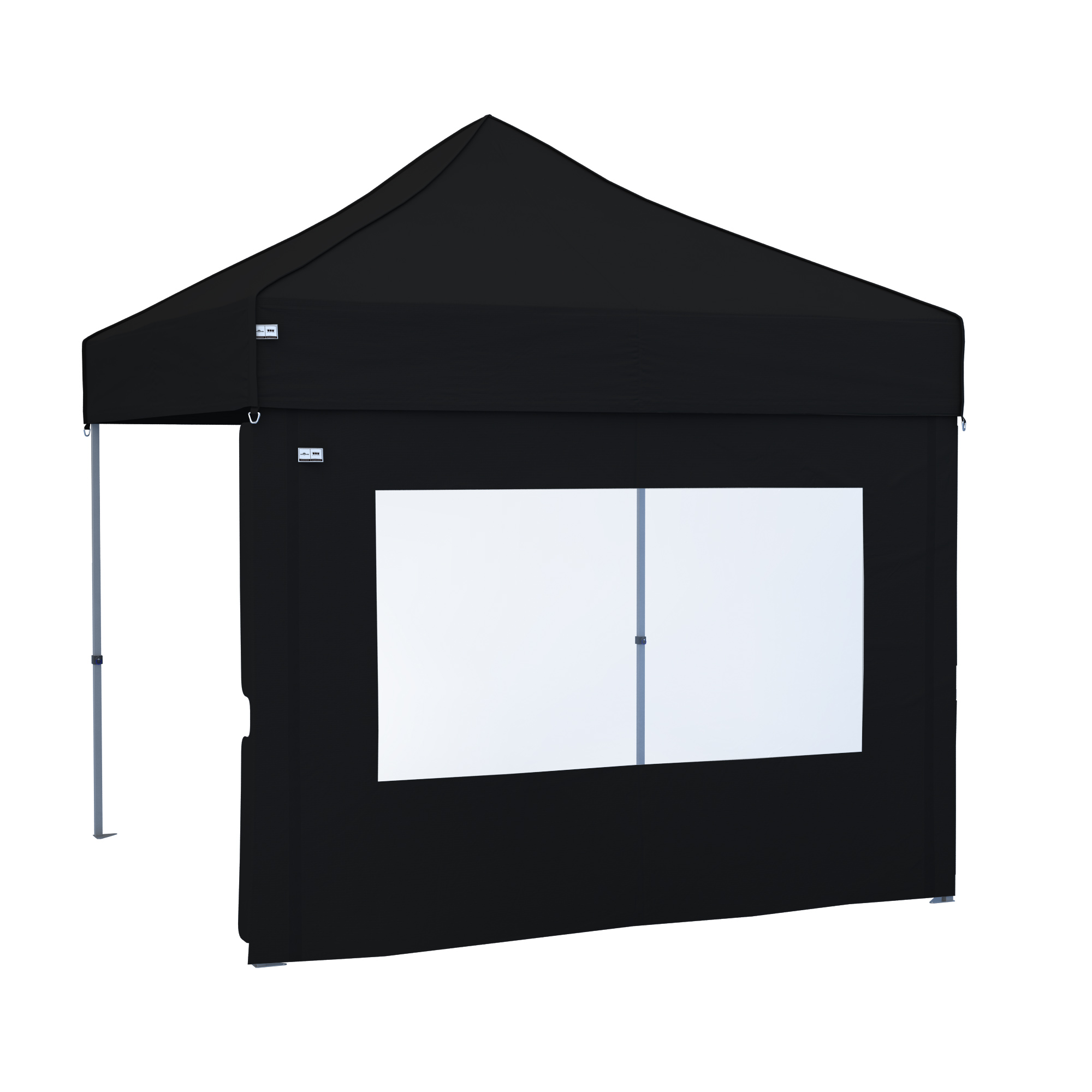 Parete laterale per gazebo pieghevole con apertura per finestra e struttura stabile
