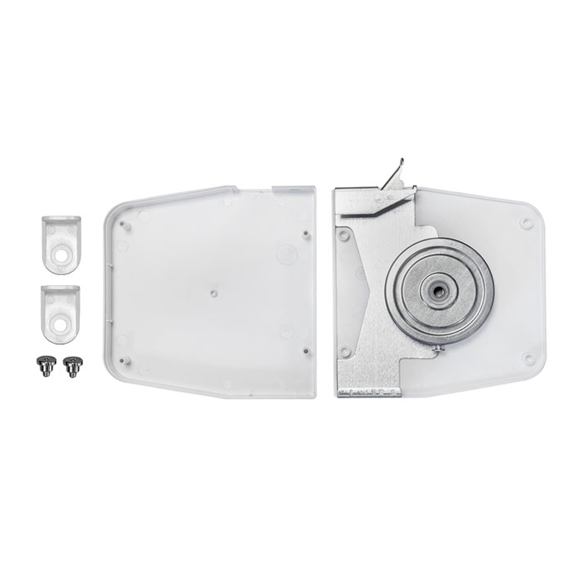 Avvolgitore Maxi a parete con copertura e parti di fissaggio, senza supporto per cinghia