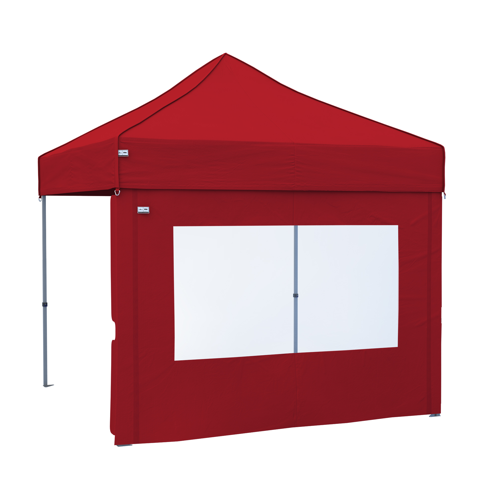 Parete laterale per gazebo pieghevole con apertura per finestra e struttura stabile