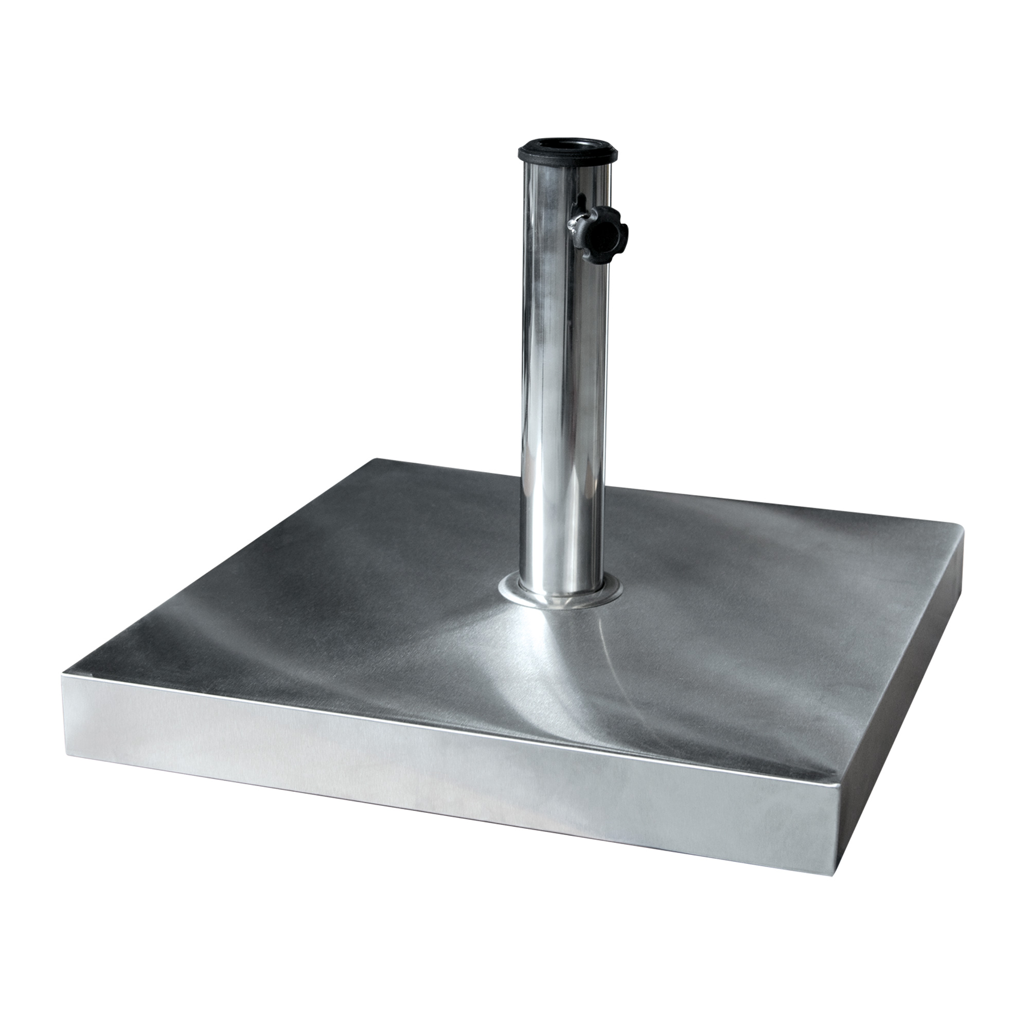 Supporto per ombrellone in acciaio inox con attacco per tubo