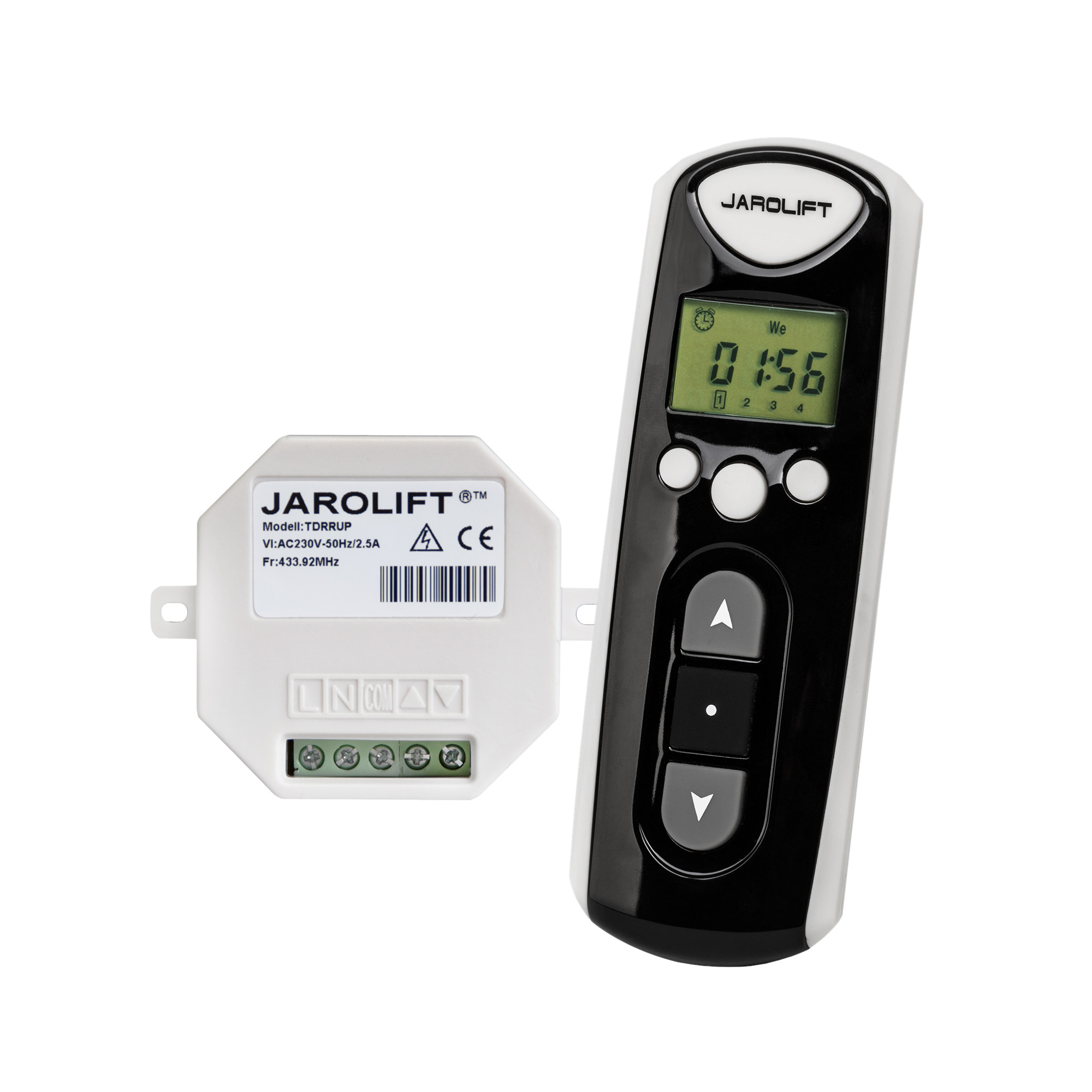 Timer radio con telecomando e ricevitore radio da incasso per sistemi di controllo