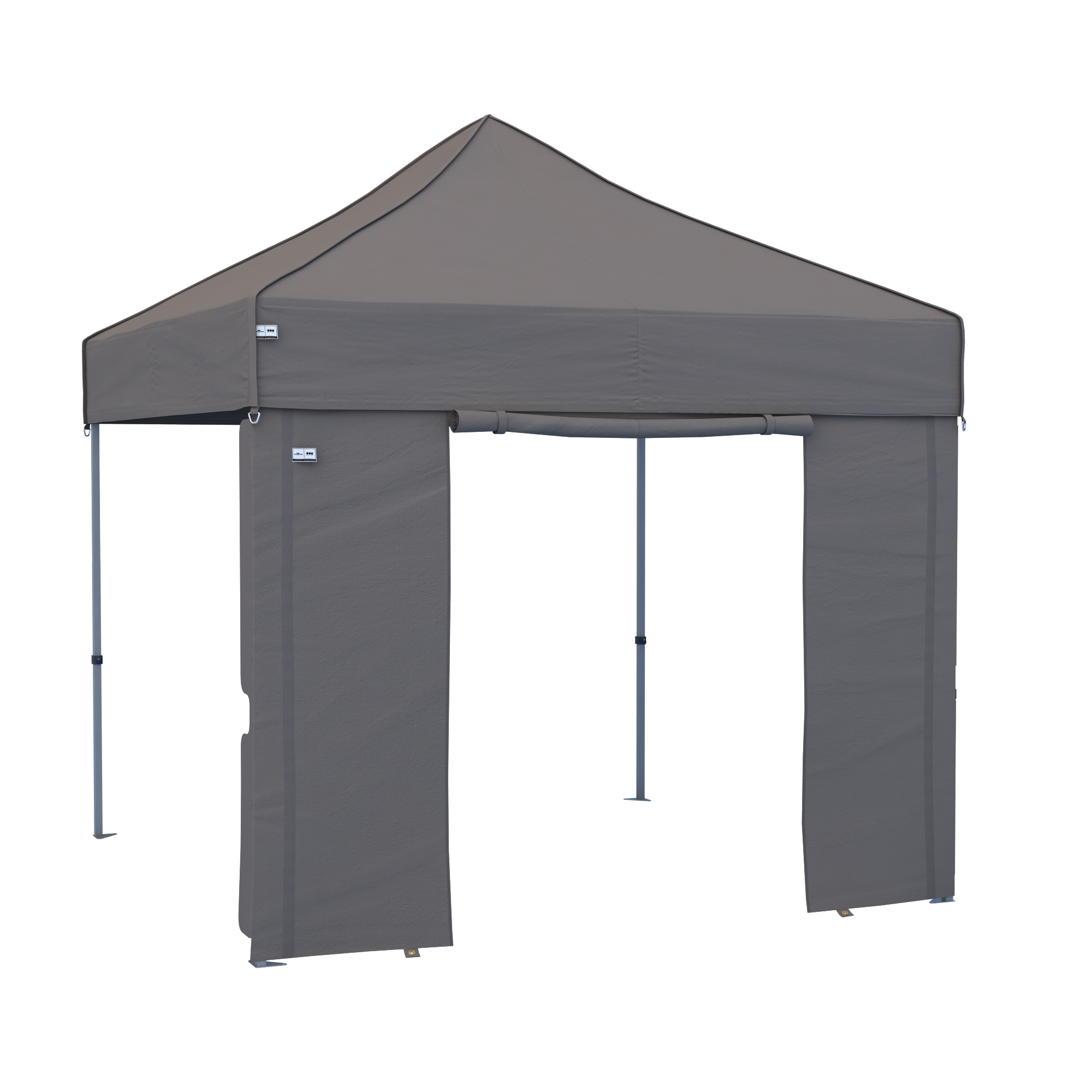 Parete laterale per gazebo pieghevole con apertura per finestra e struttura stabile