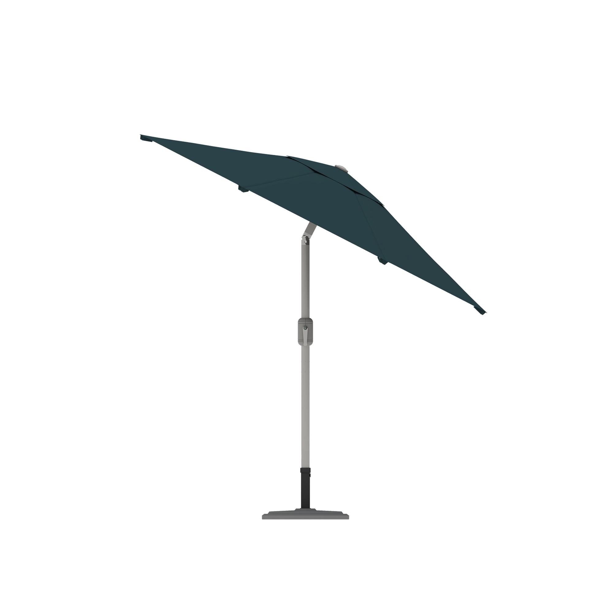 Ombrellone autoportante con struttura regolabile e ombrello rotondo