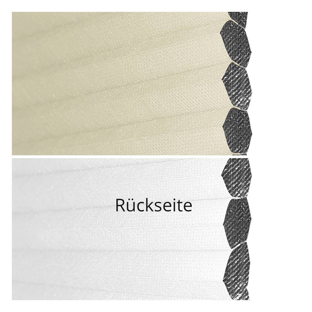 Campioni di tessuto per tenda plissettata su misura | 70102 beige / oscuramento totale / Sistra Black Out B1