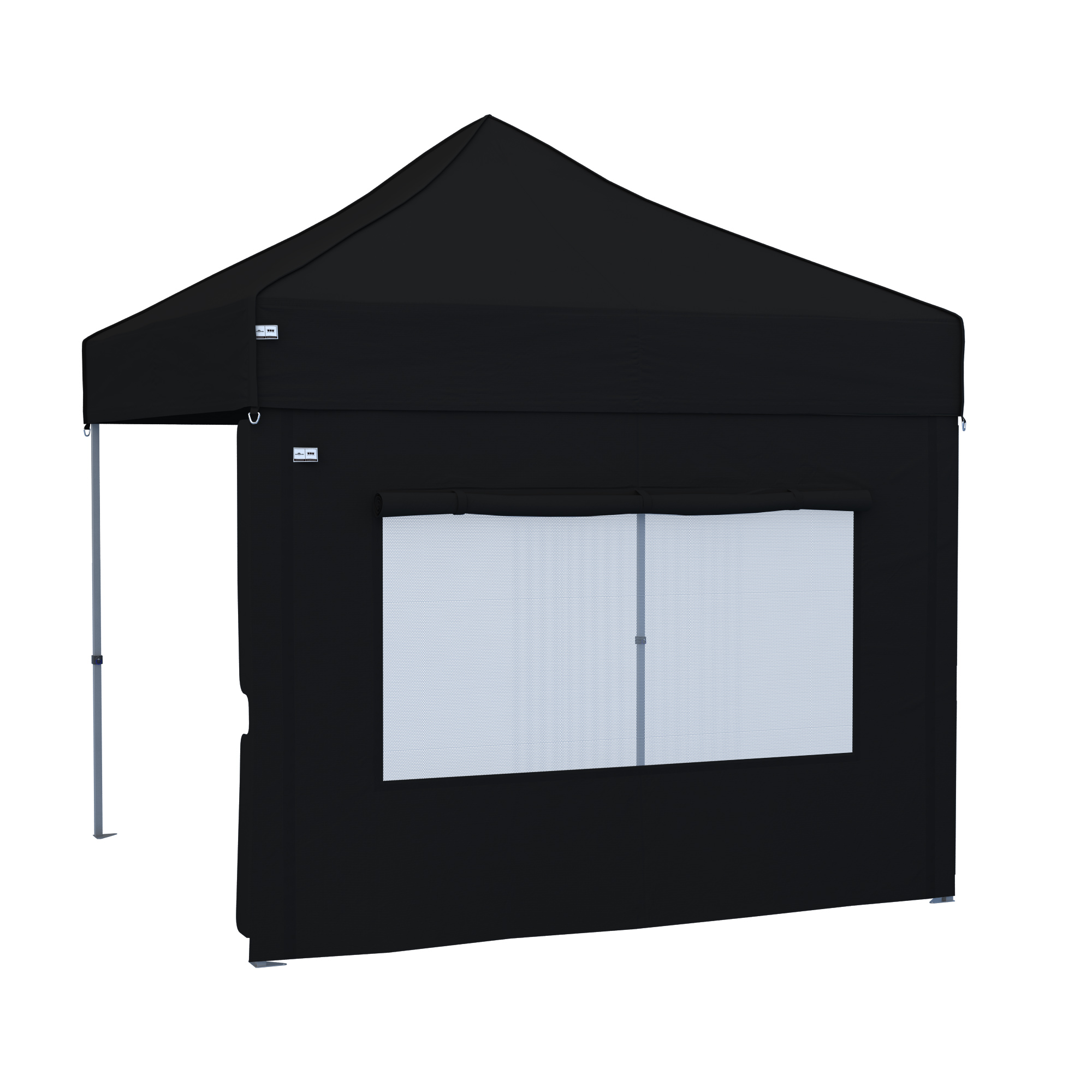 Parete laterale per gazebo pieghevole con apertura per finestra e struttura stabile
