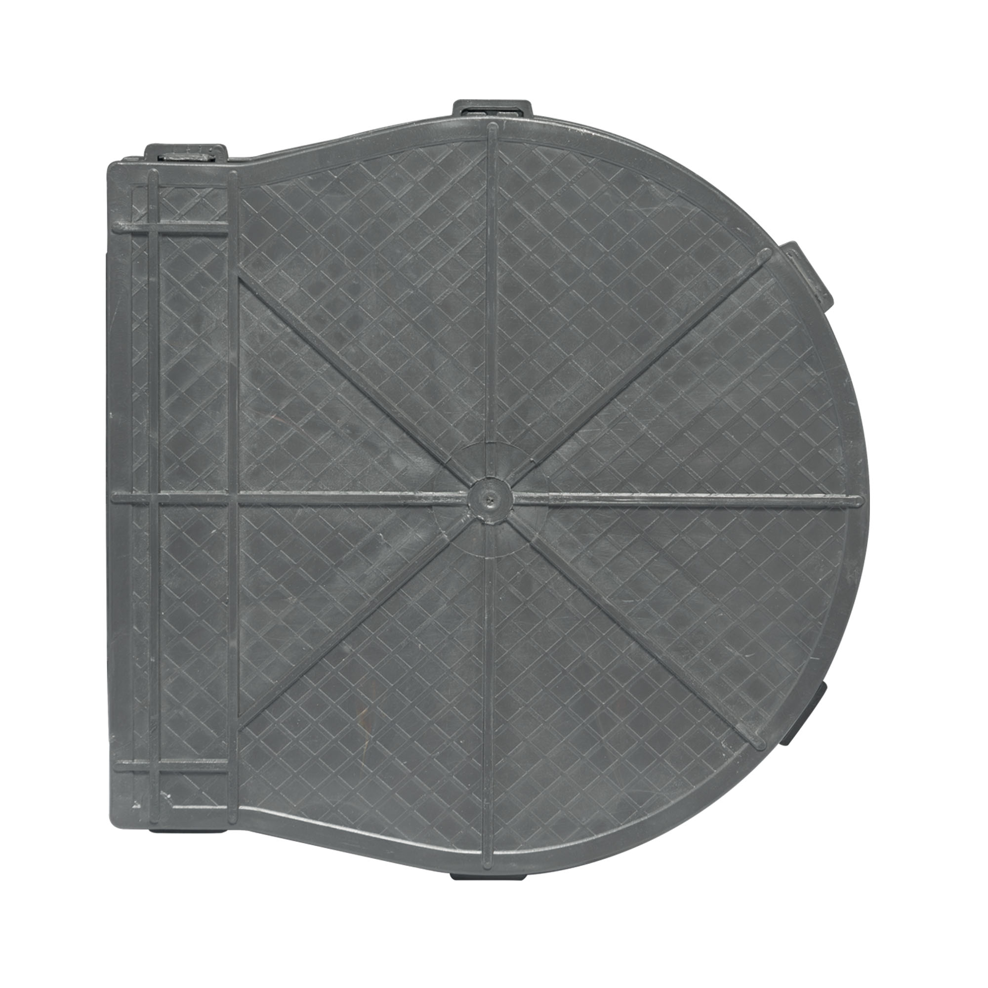 Scatola murale per avvolgitori a cinghia con copertura rotonda e design strutturato
