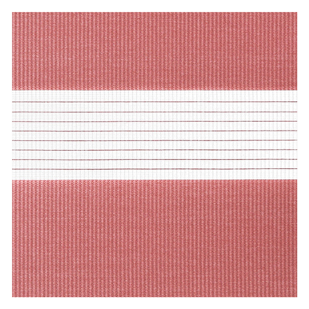 Campioni di tessuto per tende giorno e notte su misura | A019 giallo-rosso / semi-trasparente / Spring