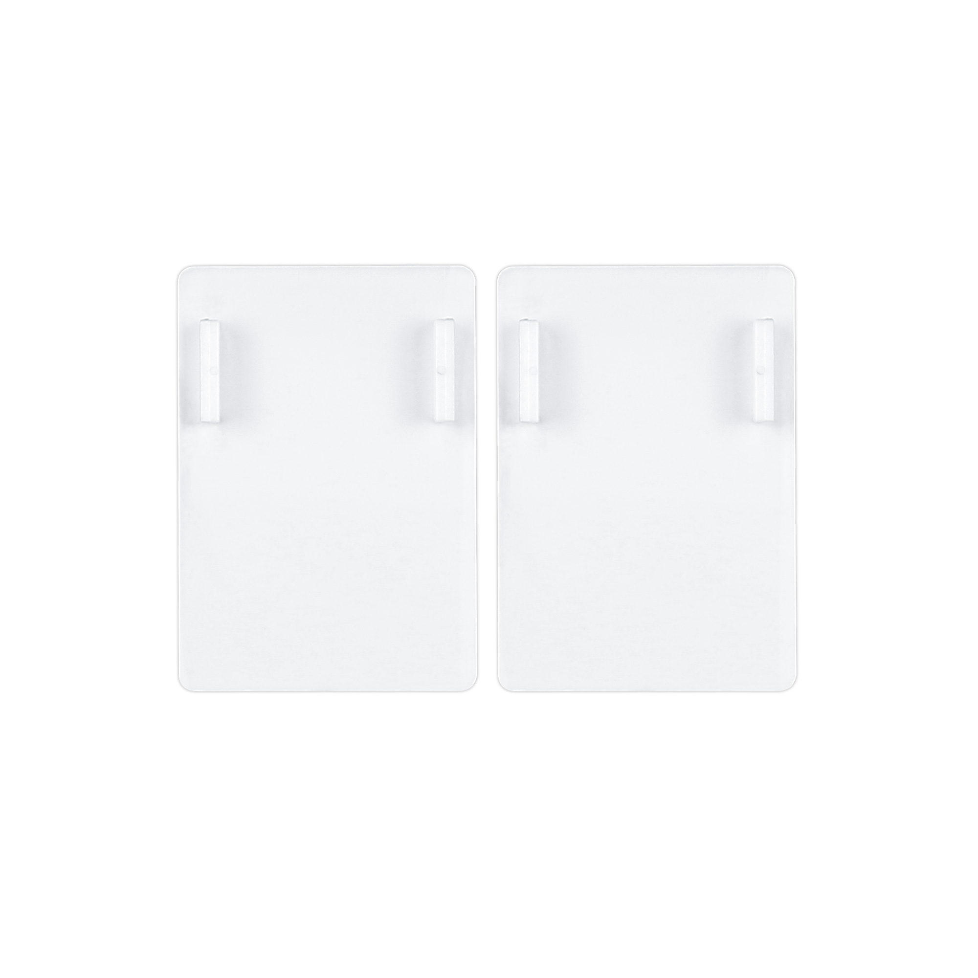 Kit di montaggio adesivo per tende oscuranti e termiche, due piastre rettangolari con supporti