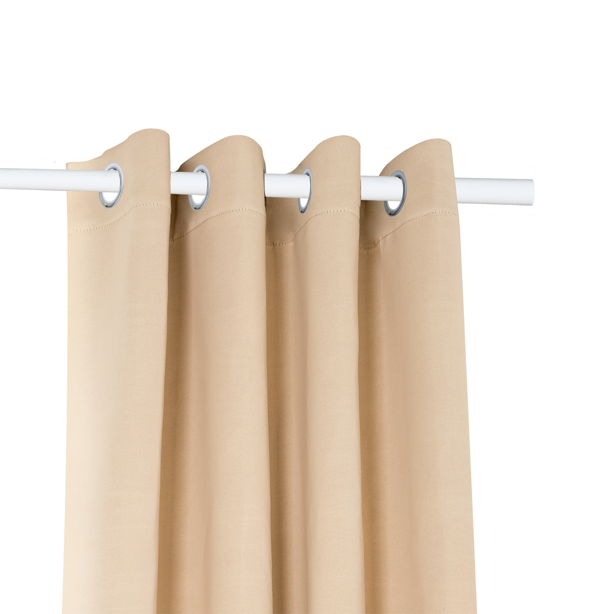 Tenda ad anelli appesa a una barra, funzionale e decorativa