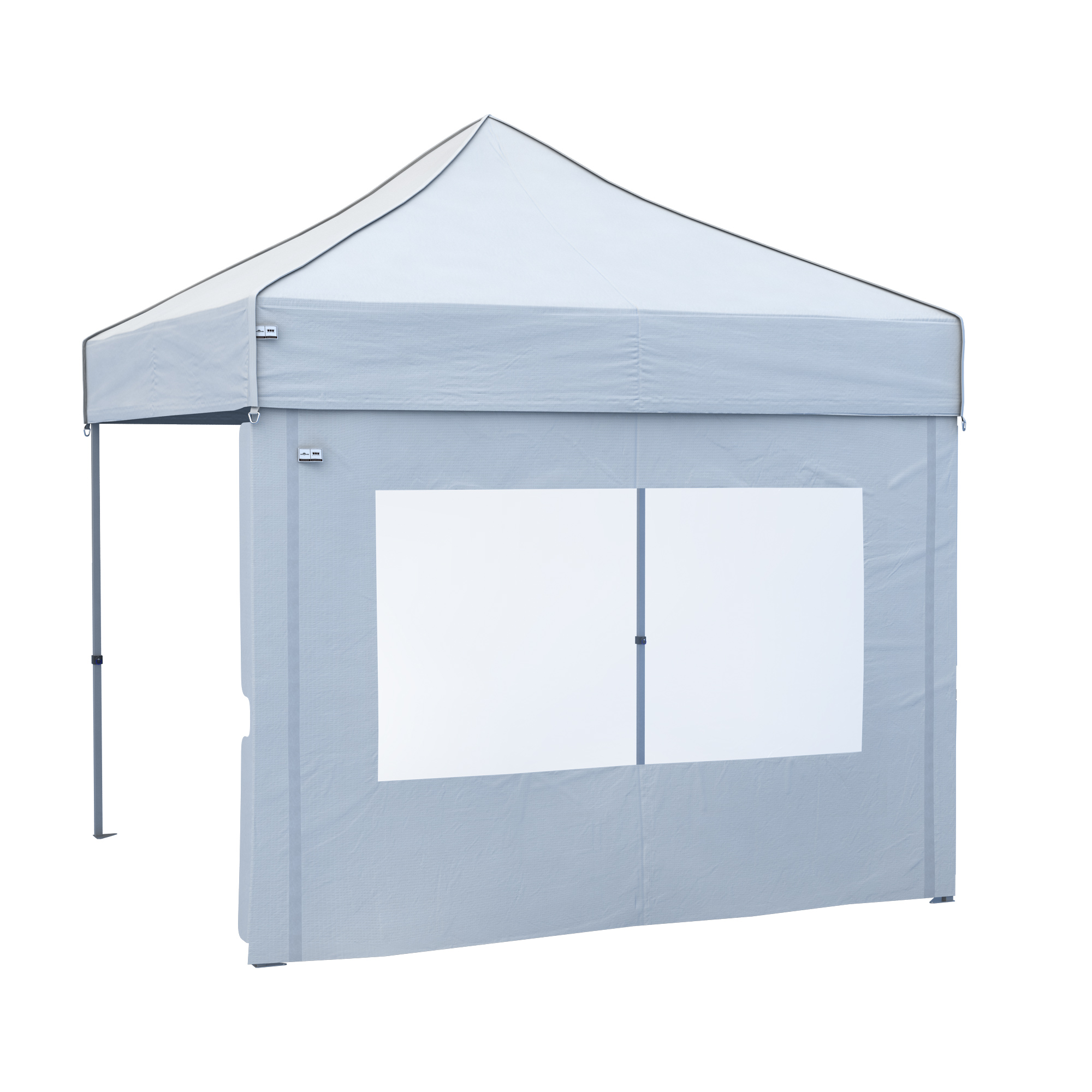 Parete laterale per gazebo pieghevole con apertura per finestra e struttura stabile