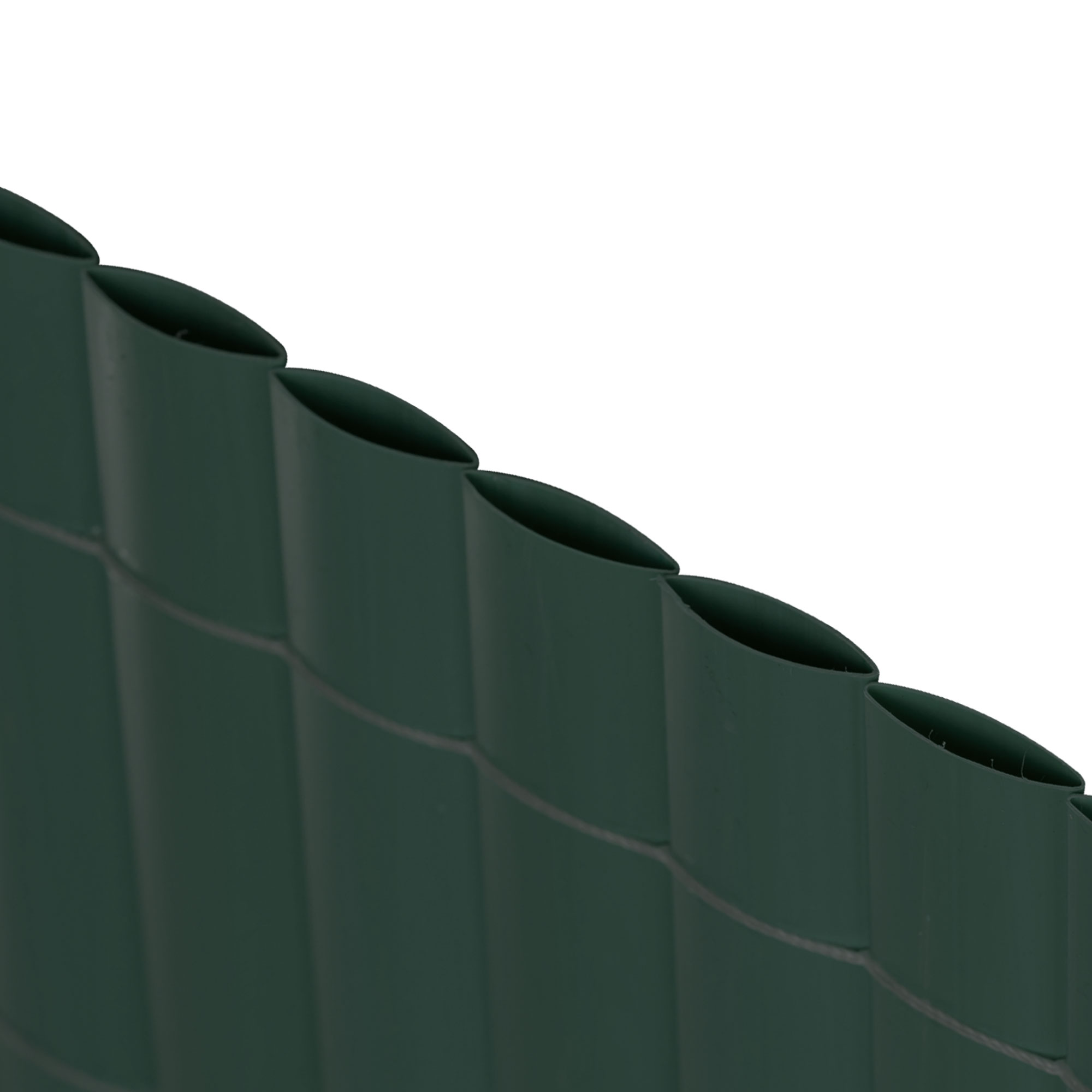Pannello di protezione in PVC per privacy e protezione, composto da elementi tubolari verticali