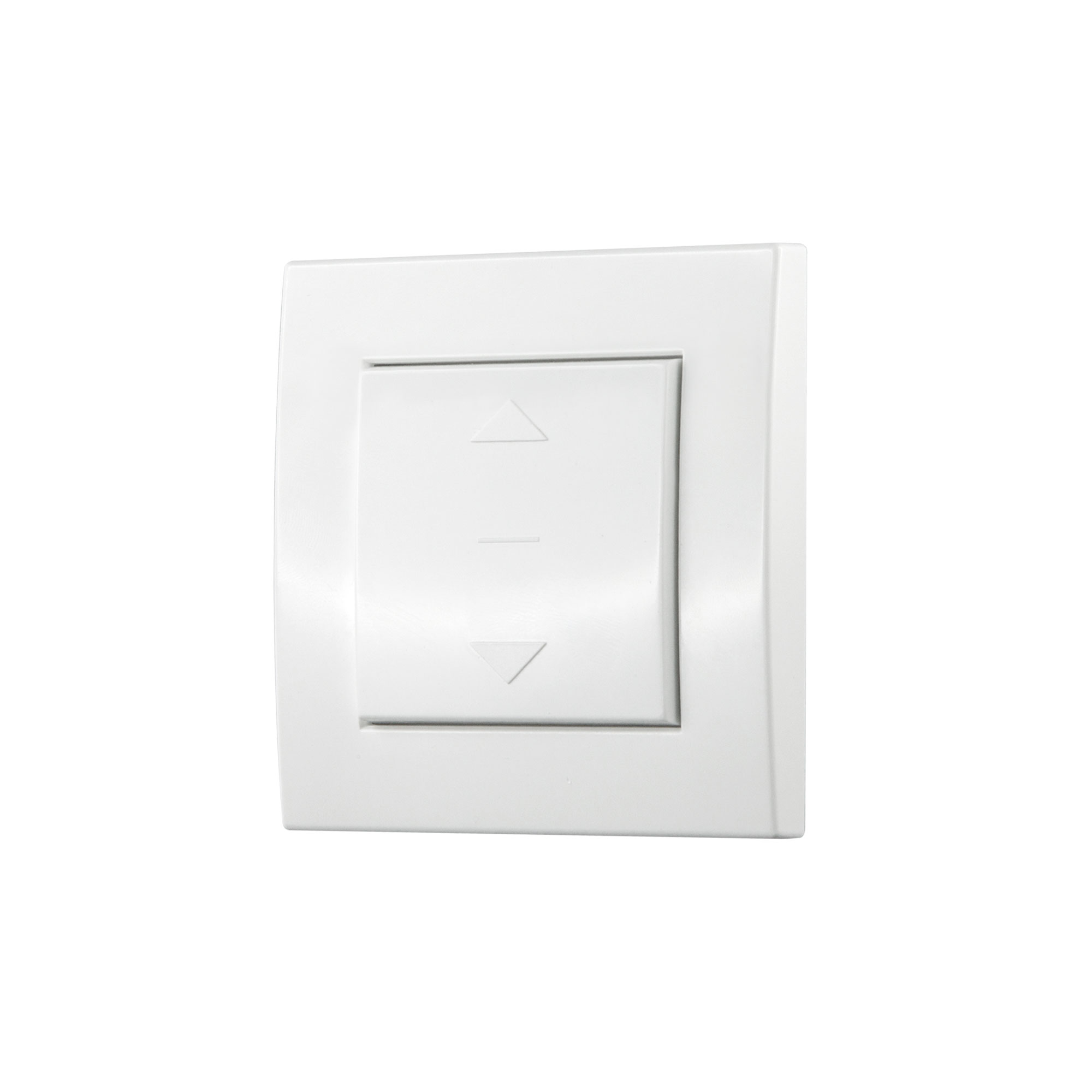 Interruttore di design tipo 2 con cornice esterna, forma quadrata, due pulsanti a freccia