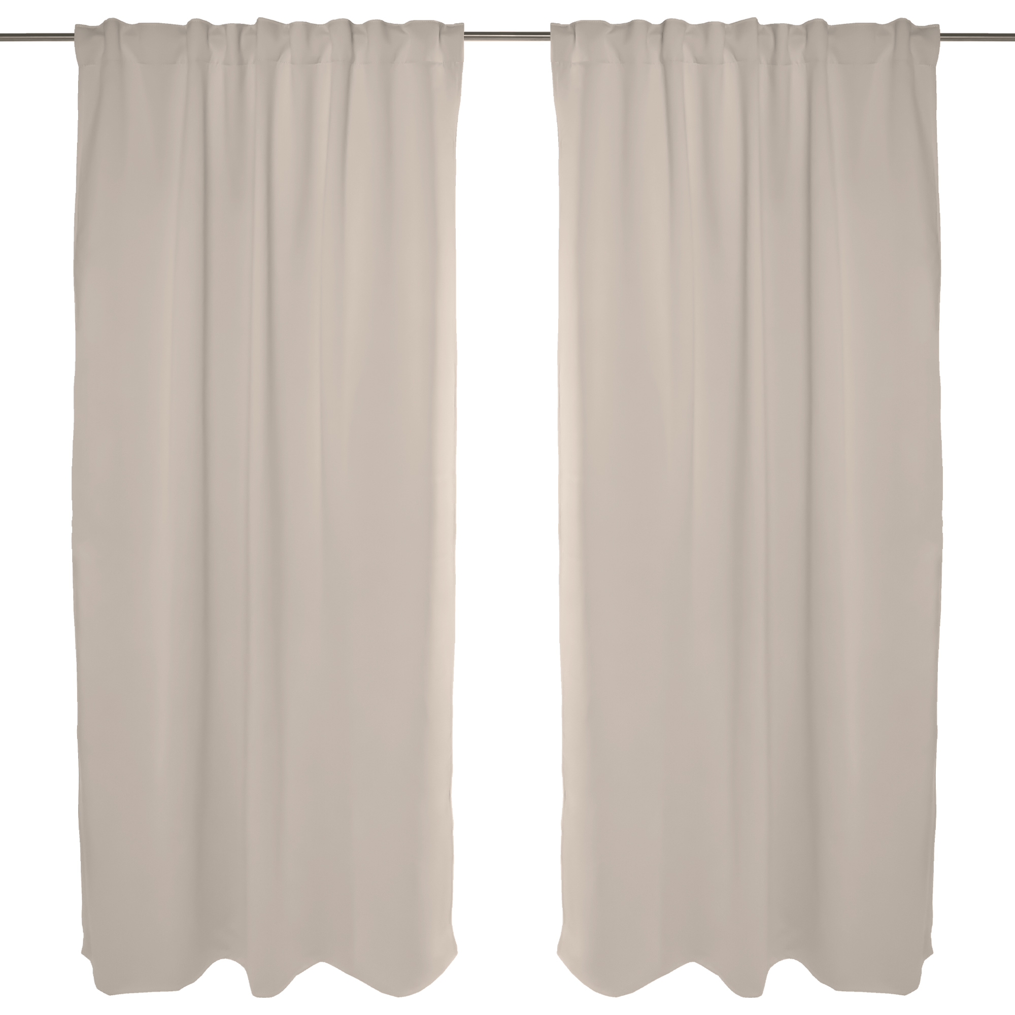 Tenda acustica con nastro combinato, mostra il lato della stanza e della finestra in primo piano, strutturato