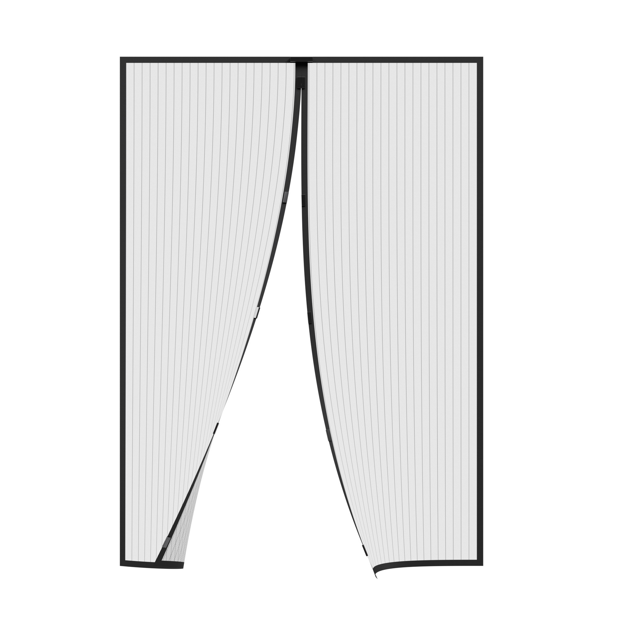Tenda magnetica per porte con apertura centrale e chiusura magnetica