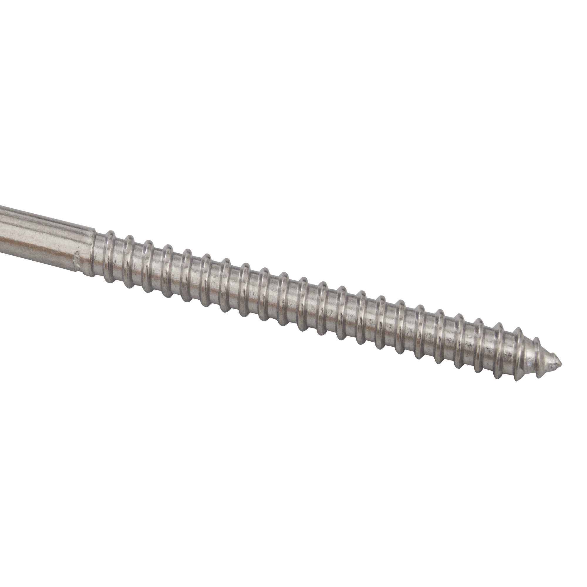 Dado ad anello con filettatura per legno in acciaio inox, adatto per fissaggi su superfici in legno