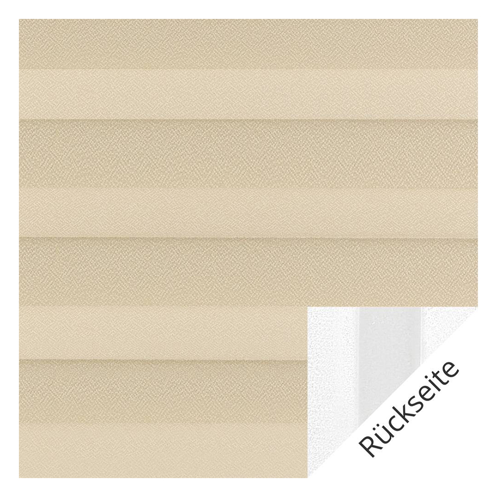 Campioni di tessuto per tenda plissettata su misura | 10744 beige / oscurante / Lunata blackout