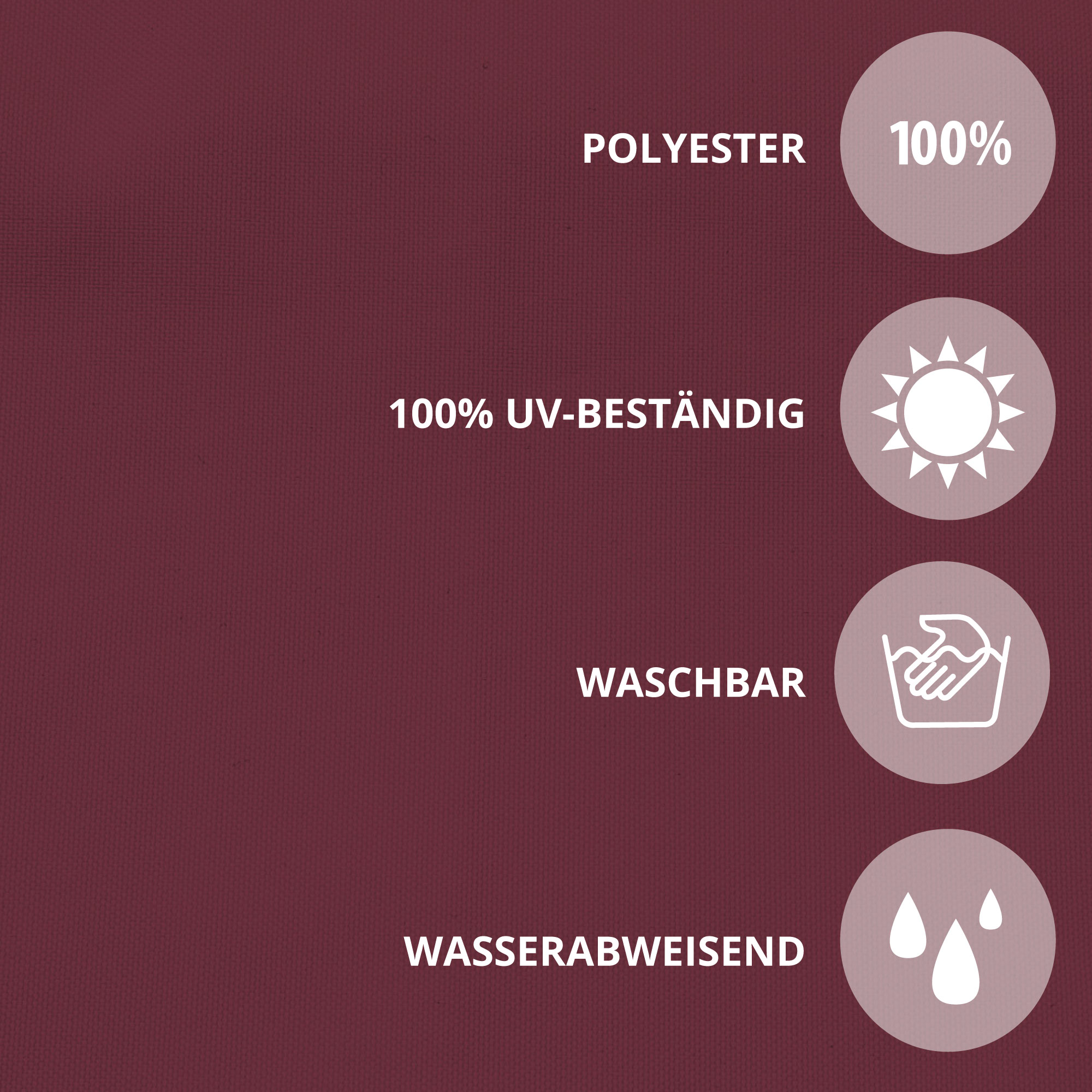 Rivestimento per balcone in poliestere, resistente ai raggi UV, lavabile, idrorepellente