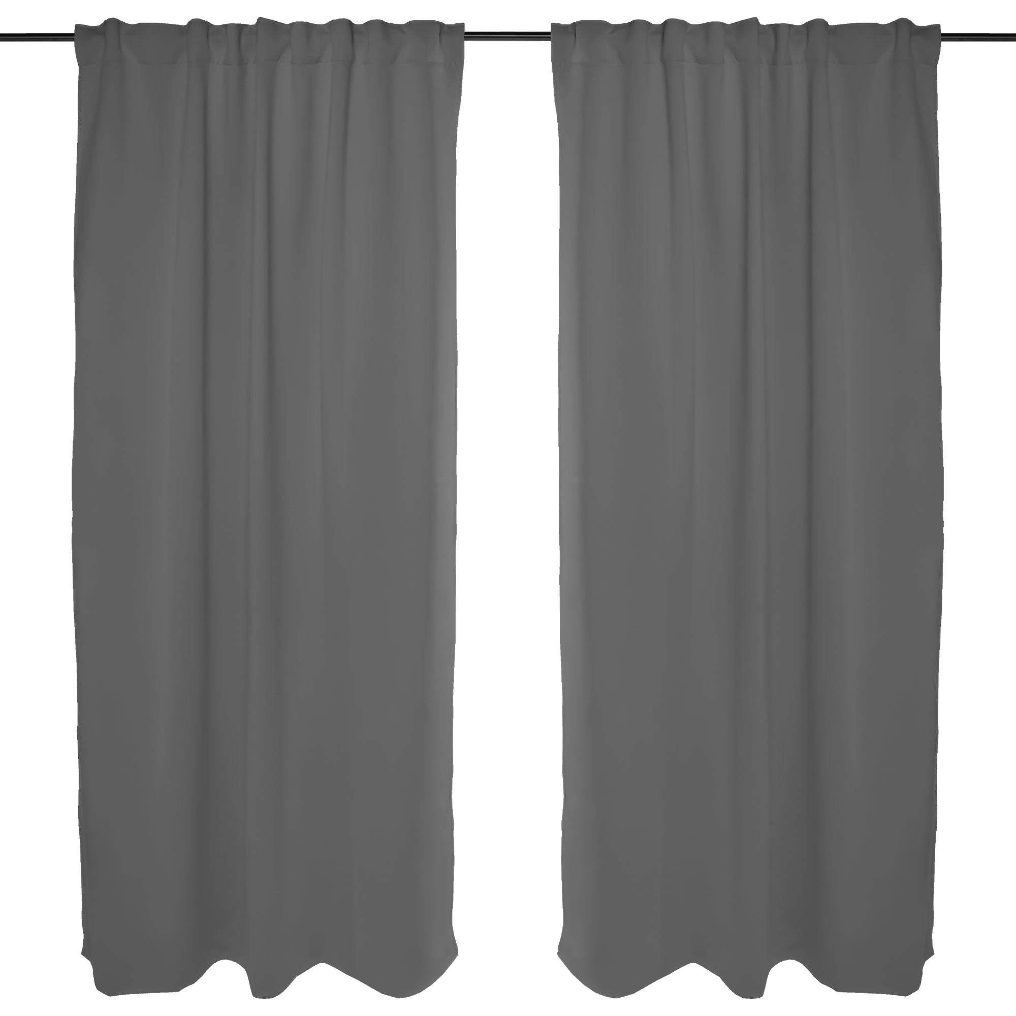 Tenda acustica con nastro combinato, mostra il lato della stanza e della finestra in primo piano, strutturato