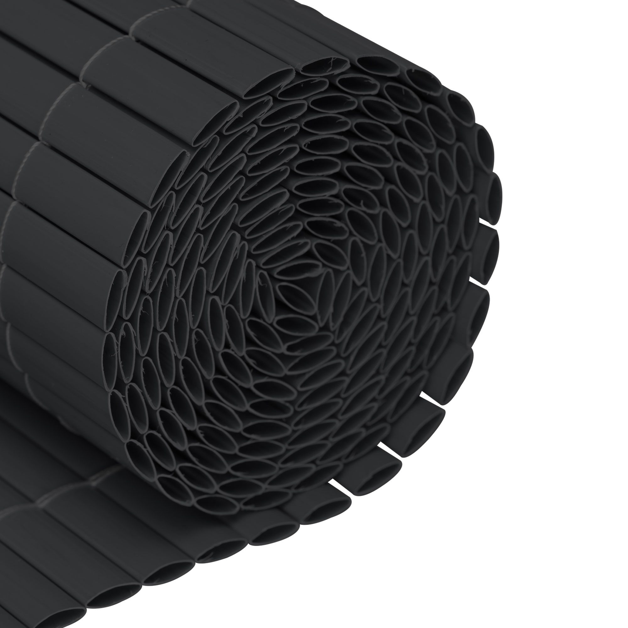 Rete di protezione in PVC arrotolata per uso esterno