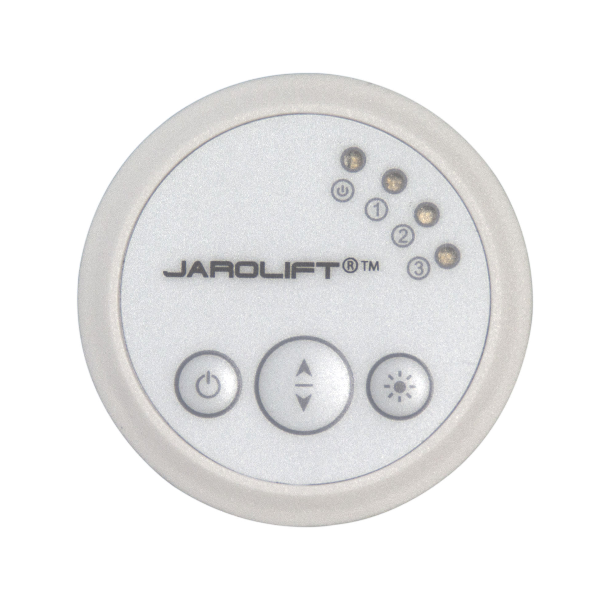 Sensore solare wireless con pulsanti e indicatori LED per il controllo di tende o persiane