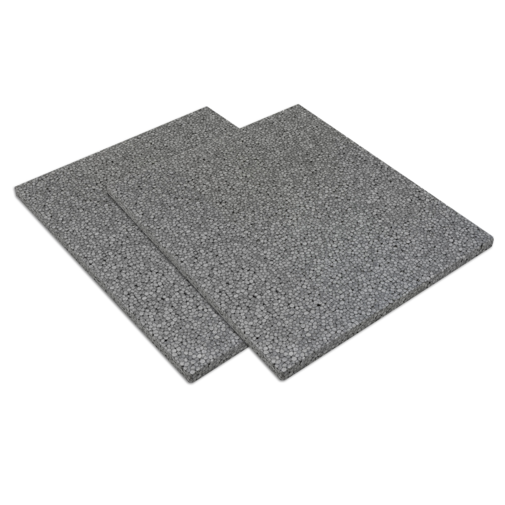 Due pannelli isolanti rettangolari in Neopor per lati di cassonetto per avvolgibile