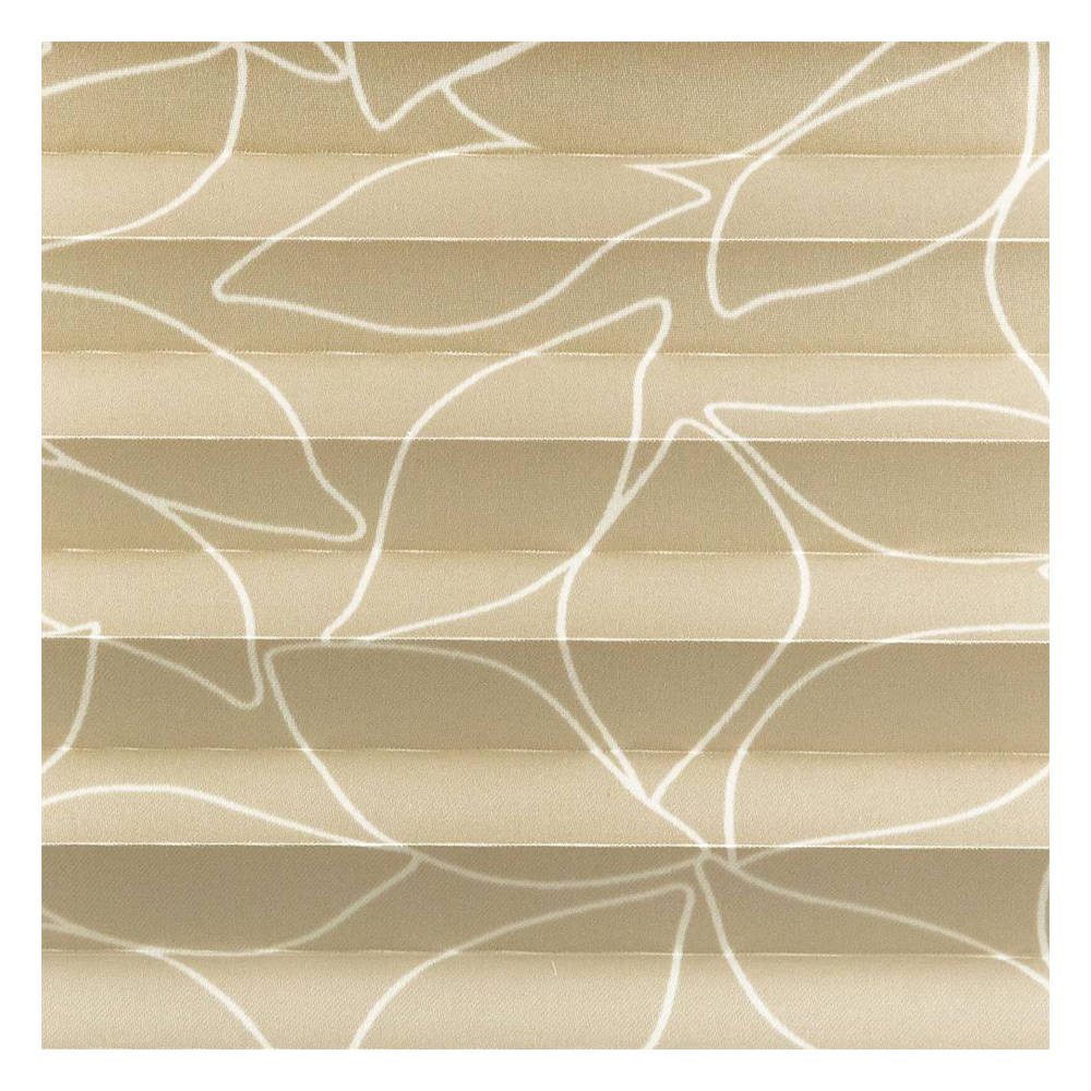 Campioni di tessuto per tenda plissettata su misura | 30402 beige / semi-trasparente / Maleza