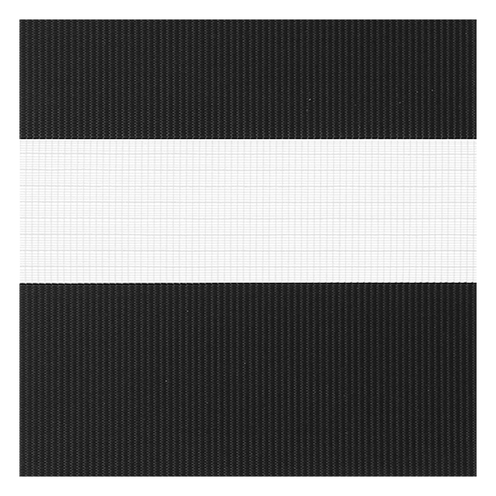 Campioni di tessuto per tende giorno e notte su misura | A030 grigio-nero / semi-trasparente / Spring