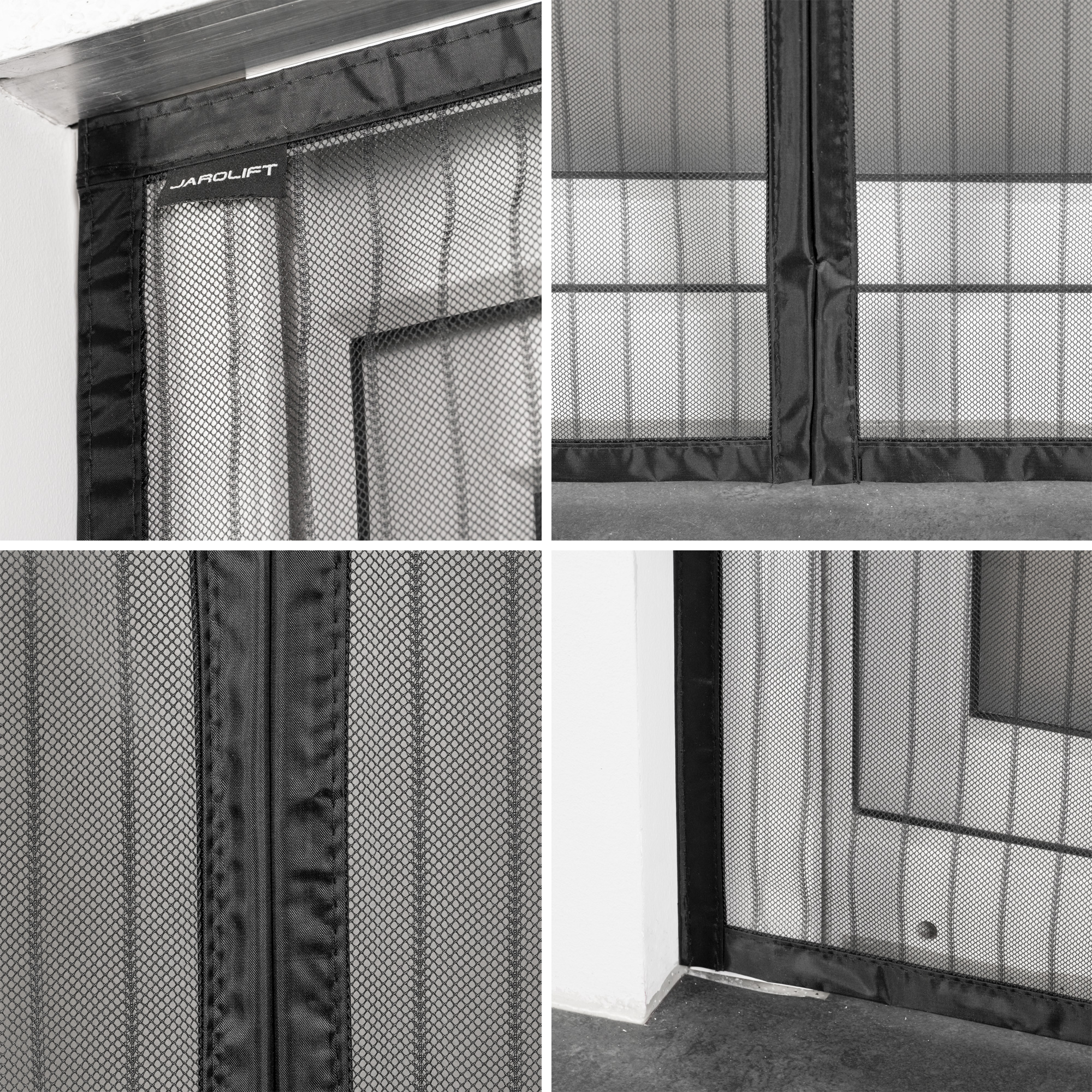 Tenda magnetica per porte con struttura a rete per allontanare gli insetti