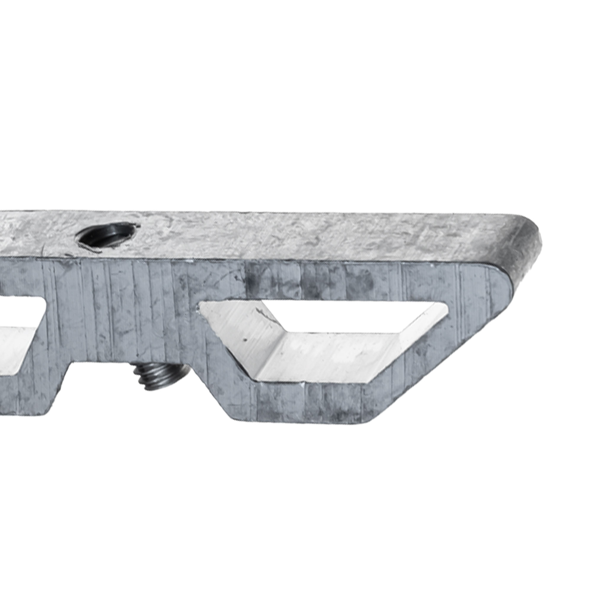 Giunto angolare in alluminio per telai di protezione contro gli insetti, forma rettangolare con foro per vite