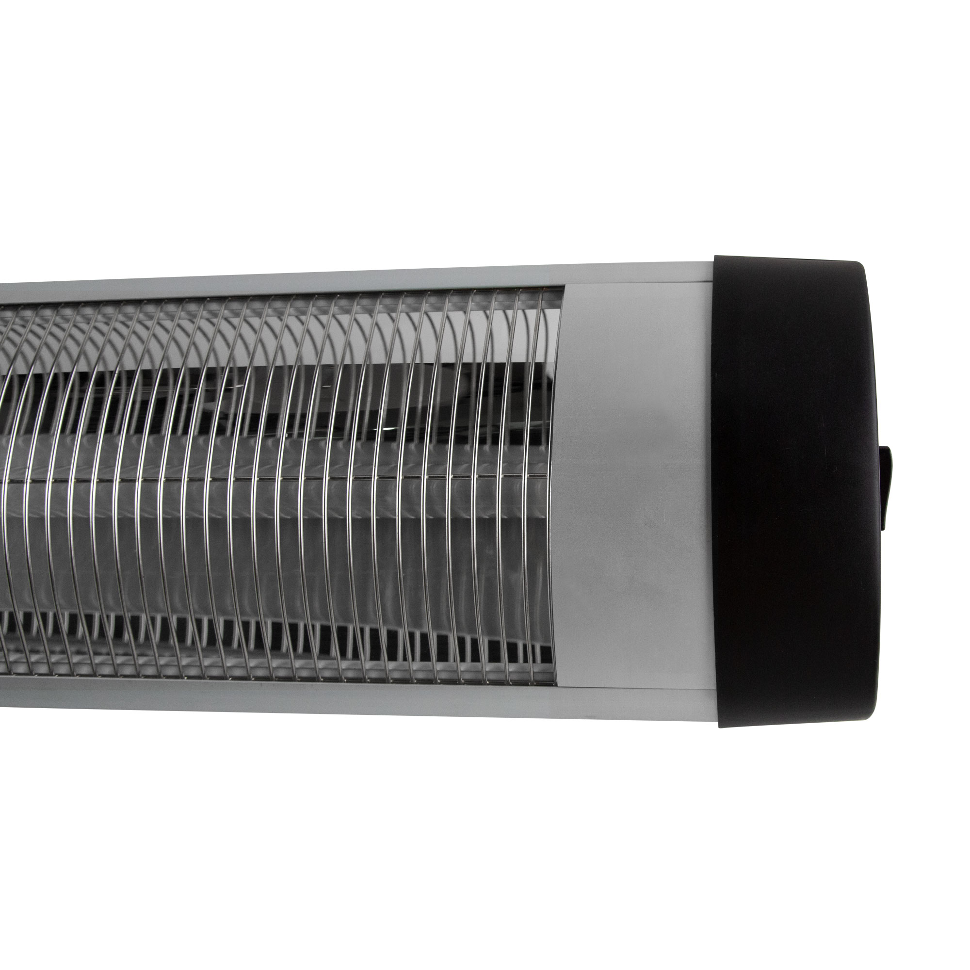 Riscaldatore a infrarossi in quarzo con griglia di protezione e involucro, potenza di riscaldamento 2000 Watt