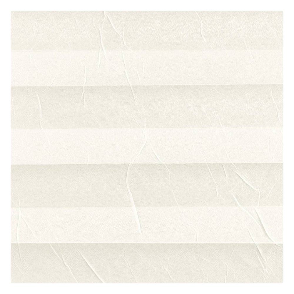 Campioni di tessuto per tenda plissettata su misura | 20502 bianco / semi-trasparente / Cara Crush Perlmutt Color