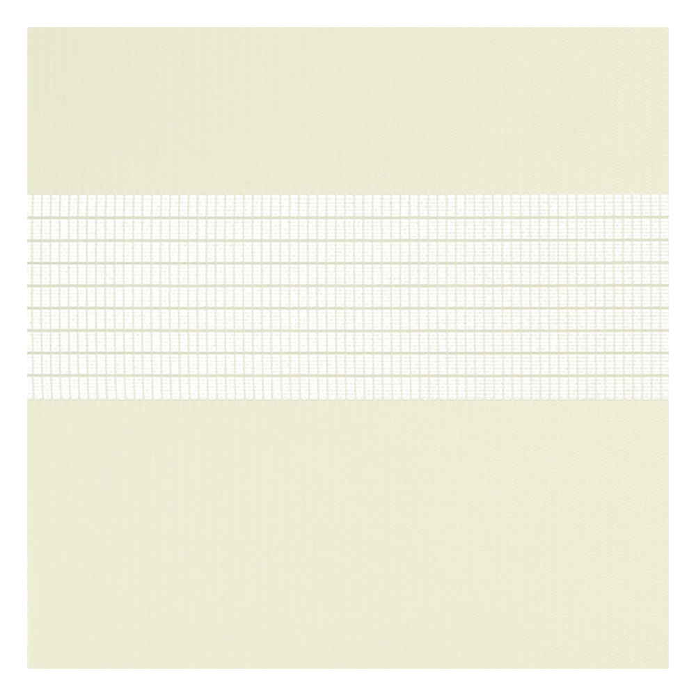 Campioni di tessuto per tende giorno e notte su misura | A002 beige-crema / semi-trasparente / Spring