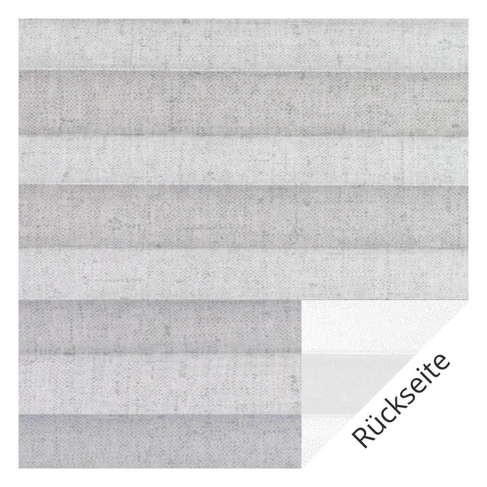 Campioni di tessuto per tenda plissettata su misura | 40102 grigio / oscurante / Linen Perlmutt Black Out
