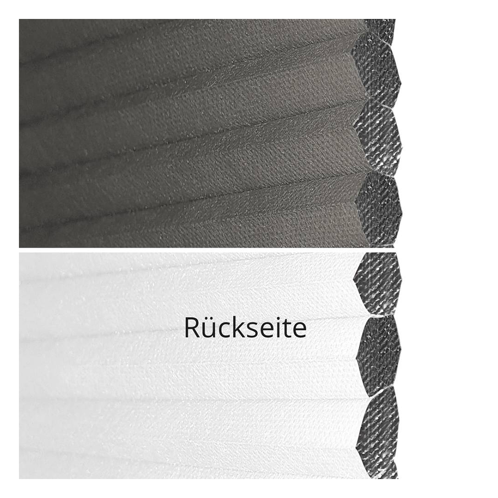 Campioni di tessuto per tenda plissettata su misura | 70105 nero / oscuramento totale / Sistra Black Out B1