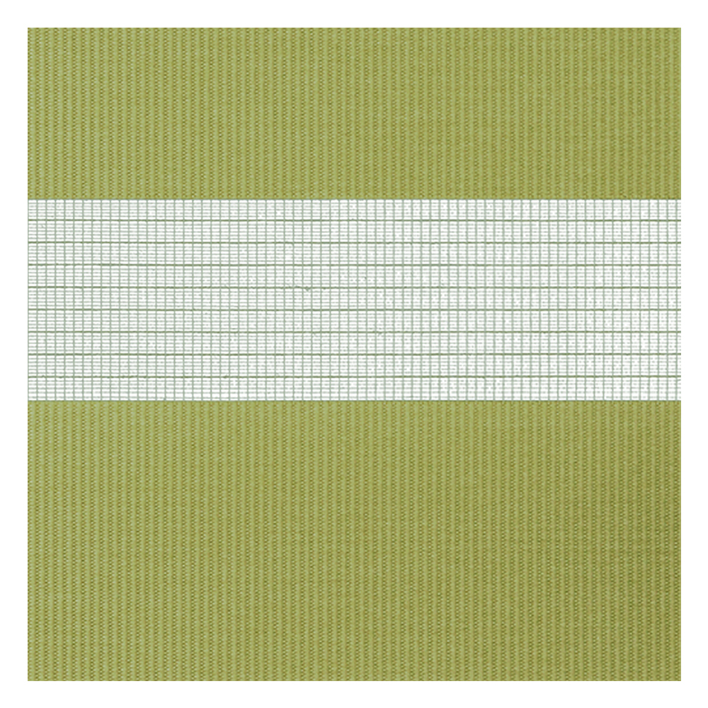 Campioni di tessuto per tende giorno e notte su misura | A021 verde / semi-trasparente / Spring