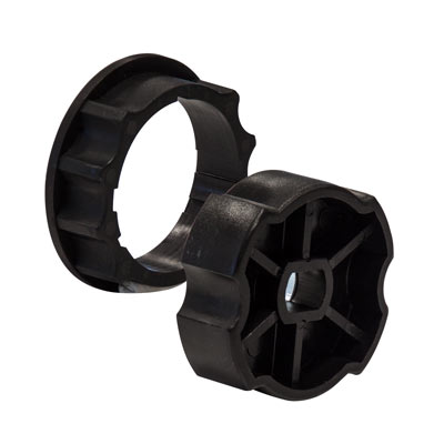 Adattatore per motori di avvolgibili SL, forma cilindrica con aperture strutturate