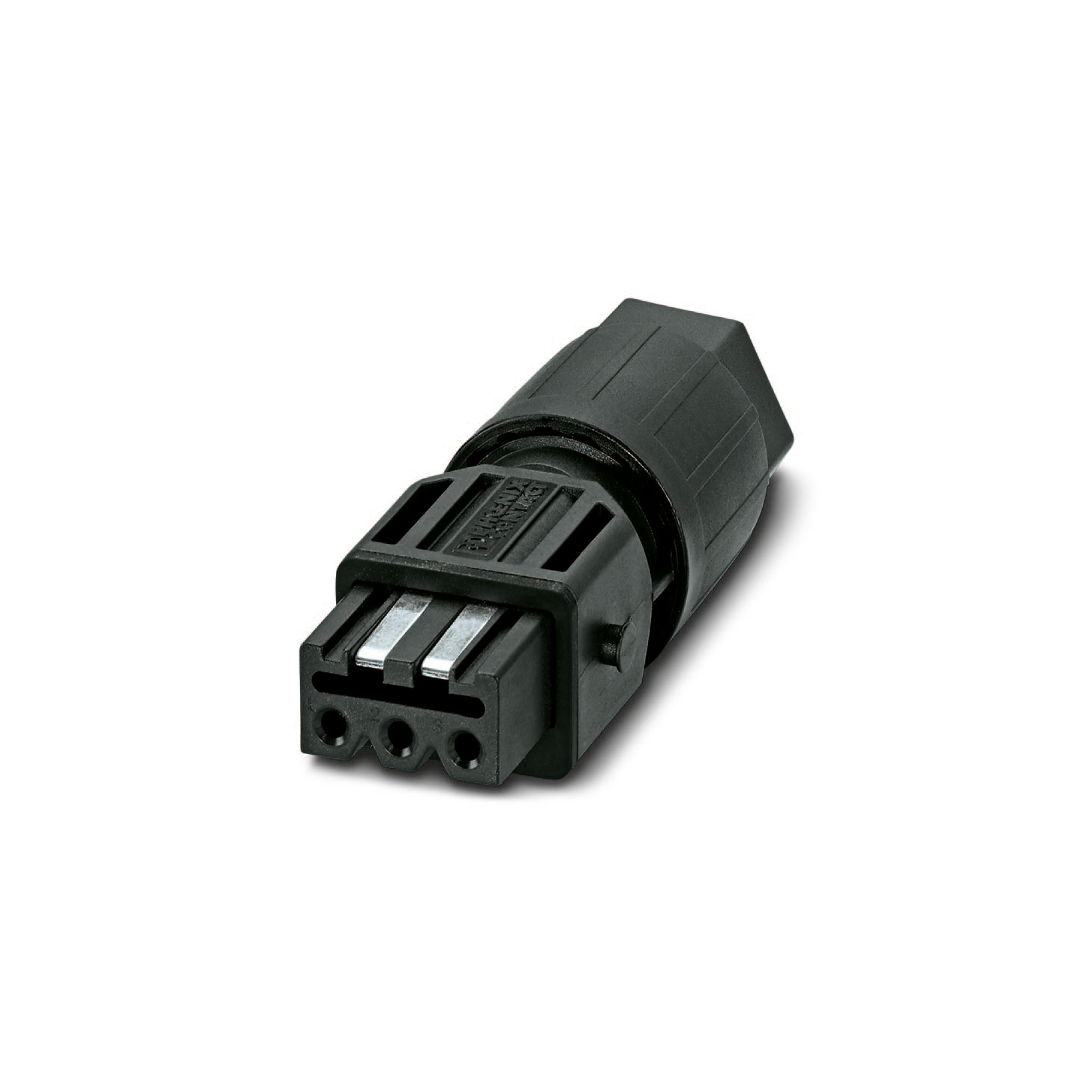 Connettore QPD STAK 3 per accoppiamento Hirschmann, forma rettangolare con tre connessioni