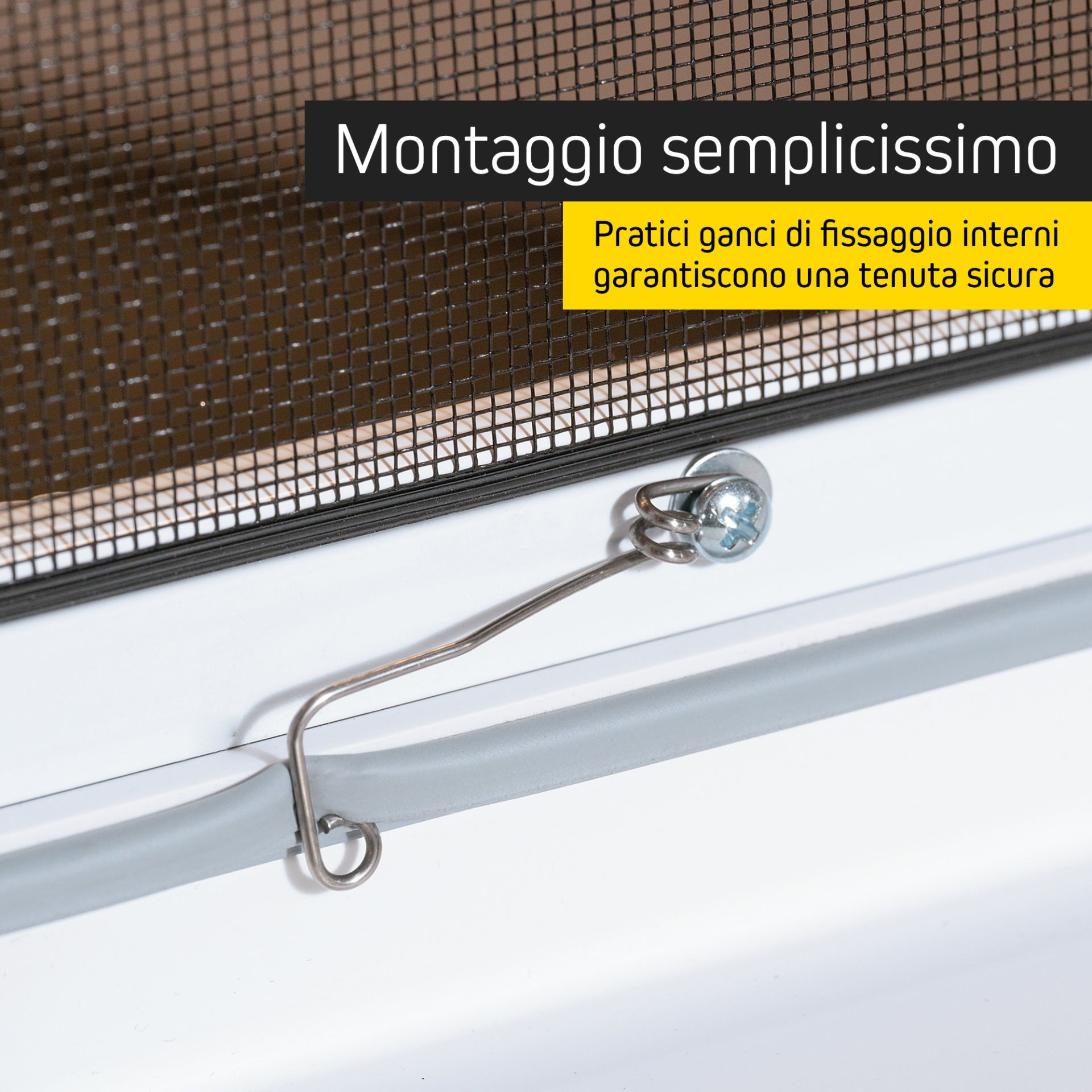 JAROLIFT Telaio per la protezione dagli insetti SlimLine per finestre